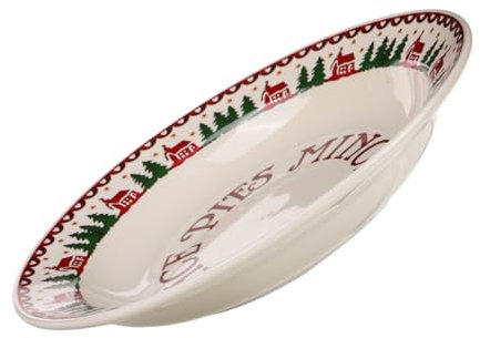 LABRIMP Weihnachtsteller Satz Aus Keramik Mit Festlichem Design Für Tischdekoration Und Snacks