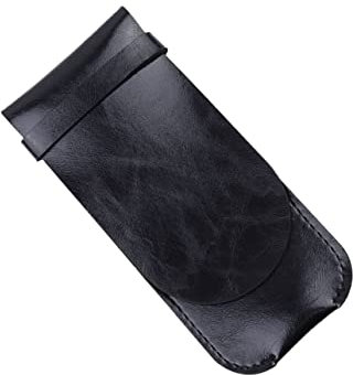 TOGEVAL 1stück Stifteetui Handgefertigt Vintage Stift Schutzhülle Stift Aufbewahrungstasche Für Büro Schule Und Zuhause Schwarz