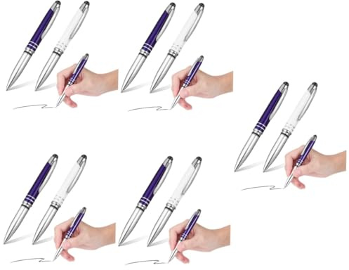 SEWACC 10stücke Leuchtende Kugelschreiber Mit Taschenlampe Multifunktionale Touchscreen-stifte Mit Kapazitivem Stylus Für Schreiben Und Zeichnen Für Büro Und Zuhause