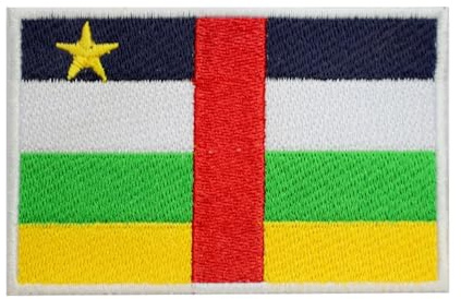 Afrikanische Republik Länderflagge Patch zum Aufbügeln oder Aufnähen