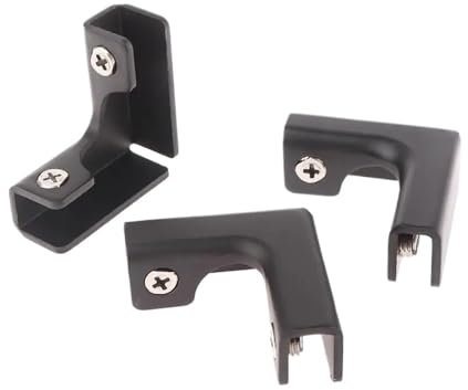L-Glas-Klemmen für Aquarium, Glas-Clip, Keramikfliesen-Verbindungsschrank, passend für 3 bis 12 mm (verschließbar 3–7 mm), 2 Stück