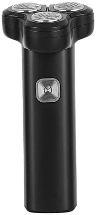 Rasoio Elettrico Barba, Rasoi Da Uomo Rasoio Rotante Da Uomo Rasoio Rotante Con Ricarica USB Con Coltelli Staccabili Net Sharp Tre Coltelli