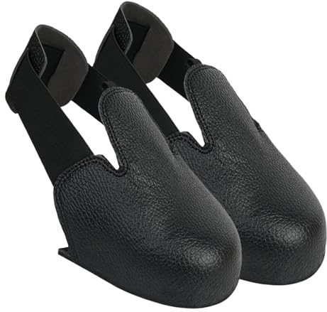Cubiertas de punta de acero para zapatos: tapas de punta de acero protectores anti -smash, 1 par | Soporte de pie de correa elástica para la protección del trabajo, zapatillas para caminar complemento