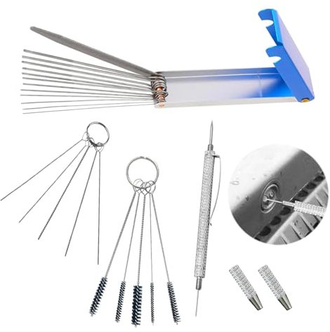 GMHLLES Windscreen Washer Nozzle Adjustment Tool, 2 in 1 Windshield Washer Jet Cleaning Tool,Windscreen Jet Nozzle Washer Cleaner Needle Car Windscreen Cleaner Accessory