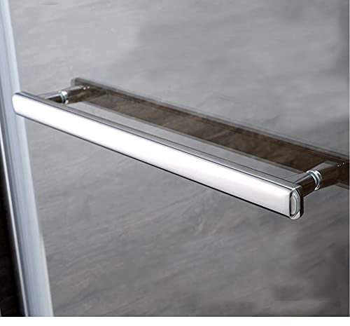 Tirador de puerta moderno de acero inoxidable – Pomo de puerta de granero de 300 mm, elegante barra de toalla de baño, ideal para entrada y mamparas de ducha y diseño elegante
