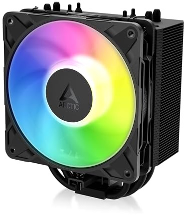 ARCTIC Freezer 36-S A-RGB (schwarz) - Single-Tower CPU Kühler, Intel & AMD | Druckoptimierter 120 mm P12 Pro-Lüfter, 600–3000 rpm, Hydrodynamisches Gleitlager, inkl. MX-7 Wärmeleitpaste
