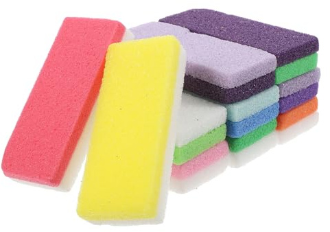 TOYANDONA 10 Piezas Piedra Pómez para Pies Espuma Pu Exfoliante Doble Cara, Removedor Callos y Piel Muerta, Herramienta Pedicura Portátil para Ducha y Cuidado de Talones