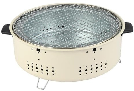 Portable Removable Grilling Net Charcoal Oven with Steel Grill Rack Portable Barbecue Grill Stainless Steel Split Bbq Stove for Home Outdoor Camping