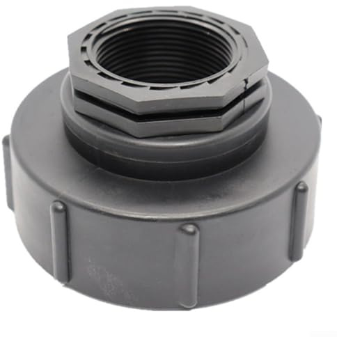 Adaptador IBC con rosca externa S100x8 y reducción interna para compatibilidad de grifo DN 80 en tanques de agua y proceso de lluvia (1.5 pulgadas)