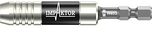 Wera 05057675001 897/4 Impaktor Bit Holder with retaining Ring and Magnet - Silver