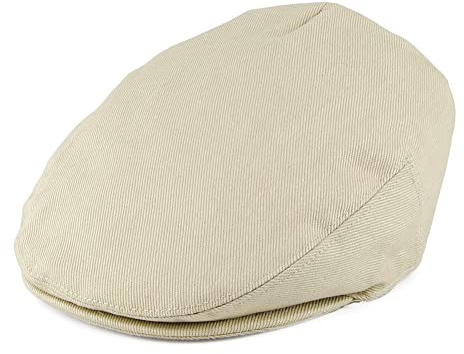 Jaxon & James Kids Cotton Flat Cap - Beige - Kids Small/Medium