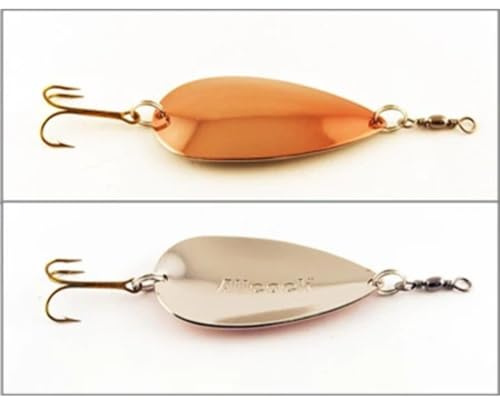 Allcock - Cebo de Cucharilla para Salmón/Lucio Plateado Cobrizo 7.62 cm