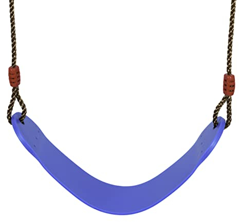 Gartenwelt Riegelsberger Elastischer Schaukelsitz Blau Kinderschaukel Schaukel für Kinder