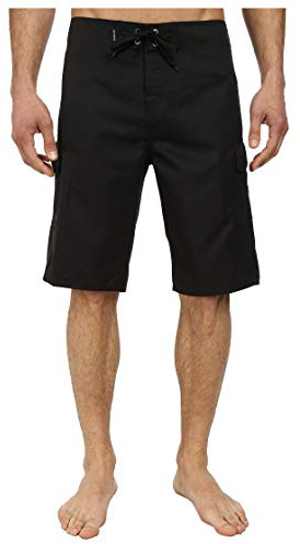 Quiksilver Herren Standard Manic 55,9 cm Länge Cargo Pocket Boardshort Badehose, Schwarz, 42