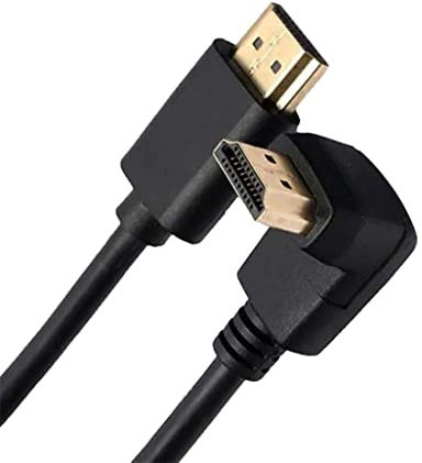 pjp electronics 270-Degree HDMI Cable, Right-Angled Male to Male, 4K 60Hz, 3D, 1 Metre (270 Degree Hdmi, 3 Meter)