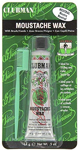 Clubman Moustache / Beard Wax Neutral (14 Grams) by Geo F. Trumper