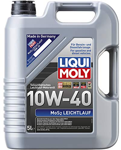LIQUI MOLY MoS2 Leichtlauf 10W-40 | 5 L | Part-synthetic engine oil | SKU: 2184