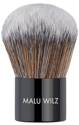 Malu Wilz Kabuki Brush Kabuki Pinsel - Make up Pinsel zum gleichmäßigen Auftragen von Puder für den perfekten Look, Als Powder Foundation Pinsel geeignet