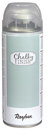 RAYHER Chalky Finish Spray 400ml, Kreidefarbe für eine Fläche von circa 1,5 – 2m², Jade, 6.5 x 6.5 x 19.5 cm