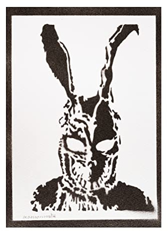 moreno-mata Echtes Handgemachtes Graffiti Donnie Dar... Horror Filme Aesthetic Poster & Kunstdrucke Bilder Frank Plakat Handmade Deko Wandbilder Wohnzimmer Wanddeko Geschenke für Männer und Frauen