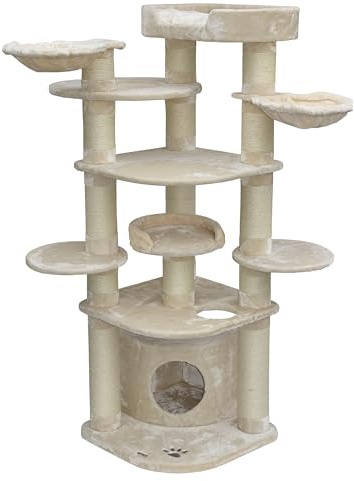 nanook Premium Kratzbaum Gigant Deluxe XXL deckenhoch Katzenbaum für große Katzen Kletterbaum stabil standfest 15 cm Ø Kratzstamm