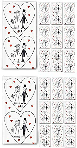 Setita 100 Taschentücher Hochzeit Freudentränen Marriage (200 Taschentücher Hochzeit)