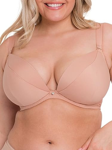 Curvy Kate SuperPlunge Multiway Bra, Beige (Latte Latte), S J Donna