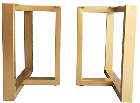 Furniture legs 2 Stück Industrial Modern Tischkufe, schwarz, Gold, Metall Eisen Couchtischbeine, Möbelbeine, Schreibtischgestell, Bankgestell, Home, Büro, DIY