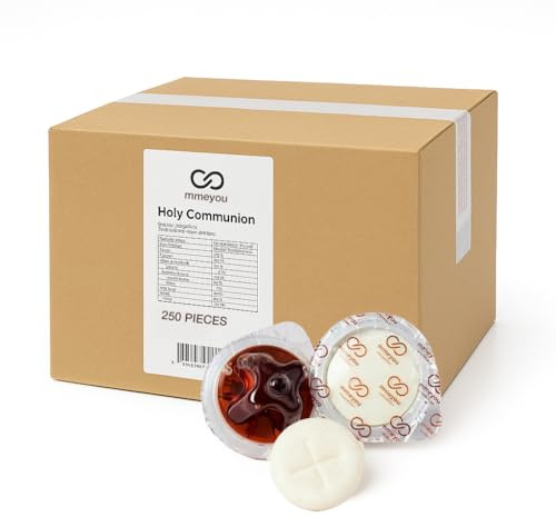 Lot de 250 gobelets de communion Mmeyou - Gaufrettes avec jus de raisin rouge
