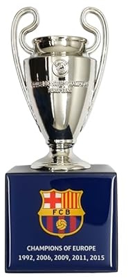 UEFA Champions League - 3D Pokal - FC Barcelona - 45 mm - auf Sockel