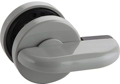 ECO Abattant WC avec ouverture d'urgence sur mandrin carré 8 mm, plastique gris