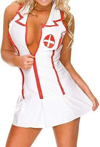 HOTSO Sexig Sjuksköterska Fantasy Klänning Kostym Dam Underkläder - Fest Klädsel Halloween Uniform