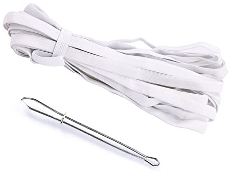 AHPYEUHK Nastro Elastico per Cucito 10mm Fettuccia Elastica Bianco 12M Elastico per Sartoria Elastici per Cucire per Cucito Accessori Sartoria per Cucire Vestiti, Pantaloni,Cinghia Elastica Divani