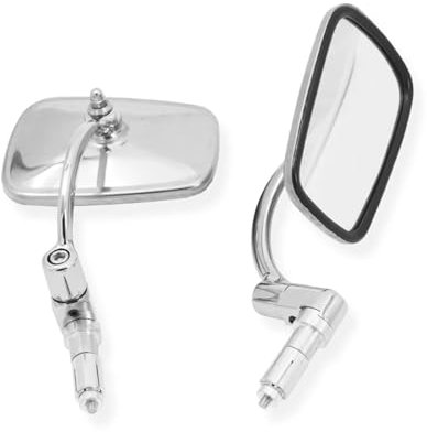 Motocicleta Retrovisor Espejo Retrovisor Modificado Para Requisitos Particulares Motocicleta Universal Del Acero Inoxidable 10m M Del Rectángulo