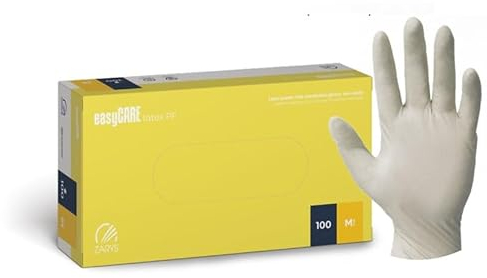 MEDICALMONO - 1000 Guanti monouso in Lattice, senza polvere easyCARE, certificati CE, Guanti per alimenti, Guanti medici monouso (XL - 1000 Pezzi)