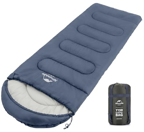 Naturehike Saco de Dormir 3 Estaciones, Resistente al Agua, Ultraligero para Adultos, para Camping, Senderismo, Actividades al Aire Libre, 220 x 85 cm, con Correa de Compresión
