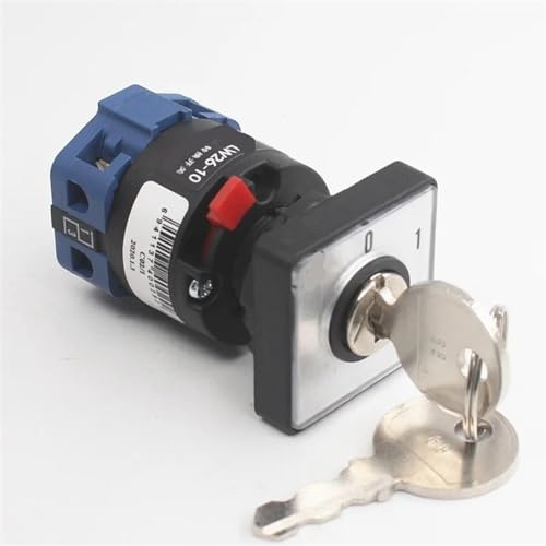 LW26-10 C02/1 deux engrenages 10A 690V monotrou 16mm clé coupure de puissance interrupteur à came rotatif Conversion universelle 1 pièces