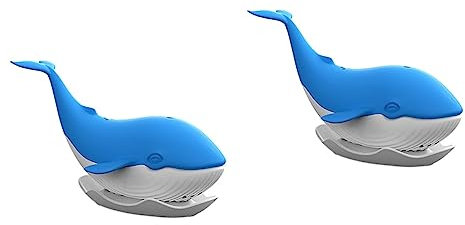 CIYODO 2pcs Quality Silicone Tea Strainer Tea Infuser Straining Tool Whale Shape Easy Cleaning