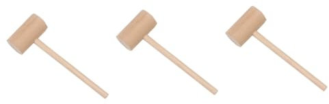 Garneck 3 Sätze 3 Sets Fleischklopfer Hammer Fleischhammer Fleischstampfer Meeresfrüchtehammer Fleischklopfer Werkzeug Krabbenhammer Fleischhammer Mini Krabbenhammer Aus Holz 4 4 Stück * 3