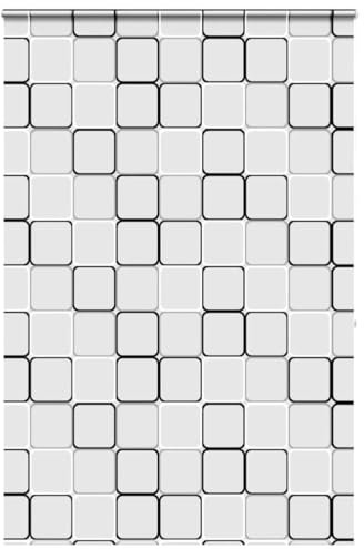 vidaXL Duschrollo mit Kassette 160x240 cm Stoffbreite 156 cm, Duschvorhang, Badewannenvorhang, Seitenzugrollo, Dusche Rollo, Badewannenrollo