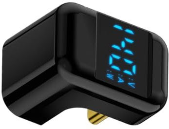 Adaptador tipo C con pantalla digital, ángulo de 180 grados tipo C hembra a tipo C macho, adaptador portátil tipo C para viajes, vida diaria