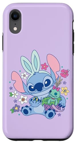 Disney Lilo & Stitch Cute Easter Bunny Stitch and Scrump Case for iPhone XR