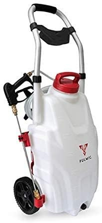 Pulverizador Eléctrico con Ruedas PULMIC Pegasus 35L. 3 Velocidades Pulverización hasta 7 Bar, 3 Horas de Autonomía Continua, Manguera de 6M. Bateria de Litio. Producto DE EXPOSICION - SIN Caja
