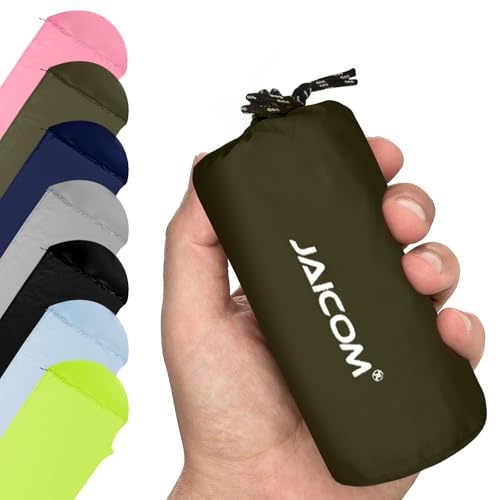 JAICOM Sábana Saco de Dormir Ultraligero, 150 g Saco Sabana, Material de Nylon, Suave y Cómodo, con Cremallera, Camping, Mochileros, Uso Hotelero