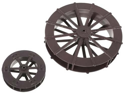 Mobestech 2piezas Adornos De Fuente De Rueda Hidráulica Rueda Giratoria para Fuente De Escritorio Accesorios para De Agua Decoración para Acuarios para