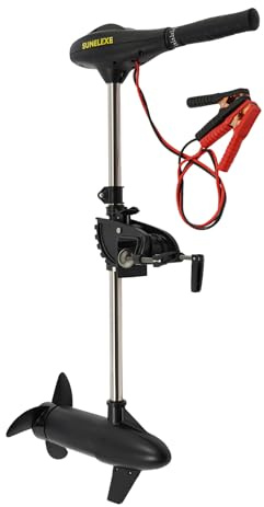 Trolling Motor - 12V 40LBS/58LBS Außenbordmotor Bootsmotor, Elektro Außenborder mit Batterieanzeige, Schlauchboot Elektromotor (58LBS)