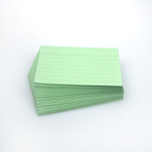 Office Line Karteikarten, 500 Stück, grün, 190 g, DIN A6, liniert, Art.Nr.: 770288