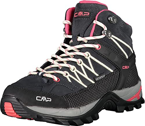 CMP Rigel Mid Wmn trekking sko Wp dam Promenadsko, Antracite off-white, 38 EU