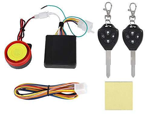 Taidda Security Alarm System Remote Control, 125Db 12V Motorcycle Anti-theft Security Alarm System Scooter Double Scooter Remote Control
