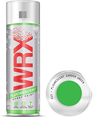 WRX Spray Paint - Fluorescent Garden Green - 400 ml Quality Brilliant Colours Perfect Finish Brilliant All Purpose Interior/Exterior, Art, Crafts, Auto, Home Furniture, Garden, Radiator Paint 400ml